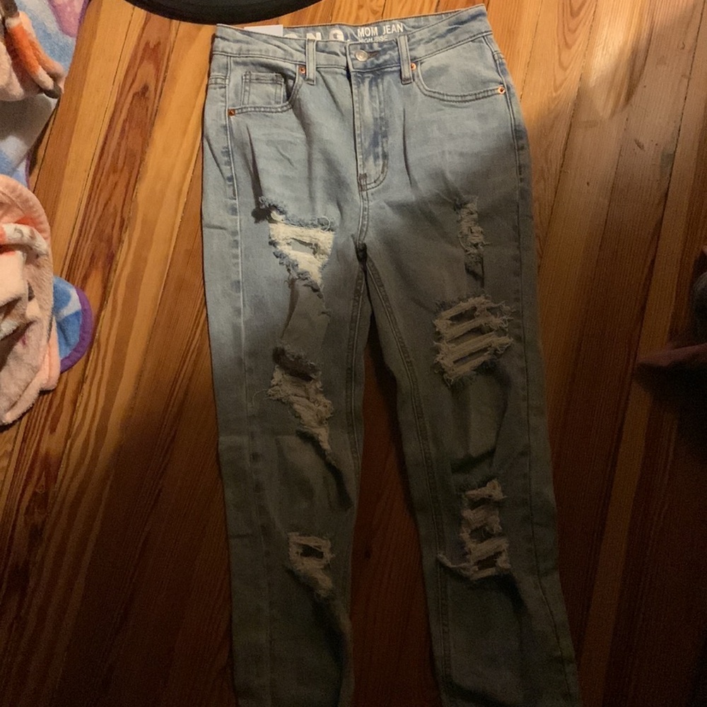 ripped mom jeans S.O.N.G